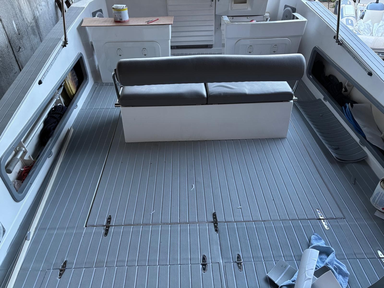 Spacious deck